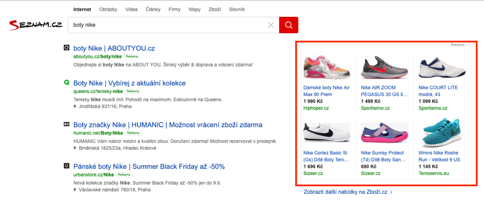 Kampaň Google Nákupy