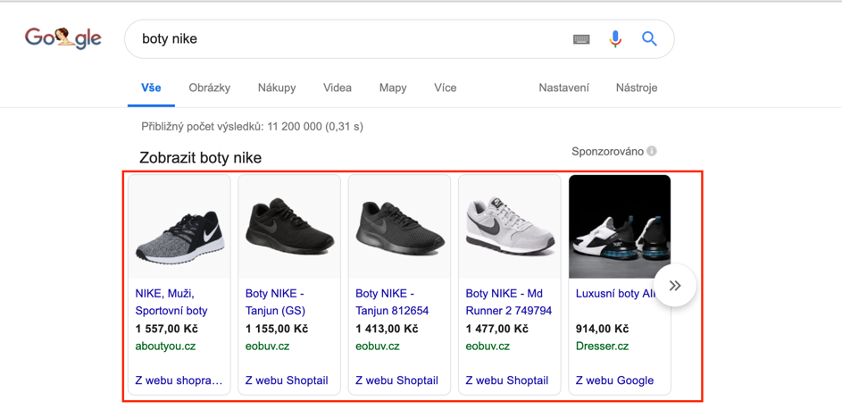 Kampaň Google Nákupy