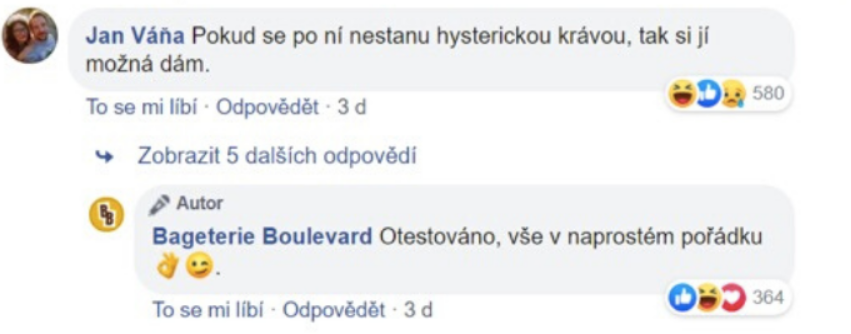 Příklad nenávistné recenze