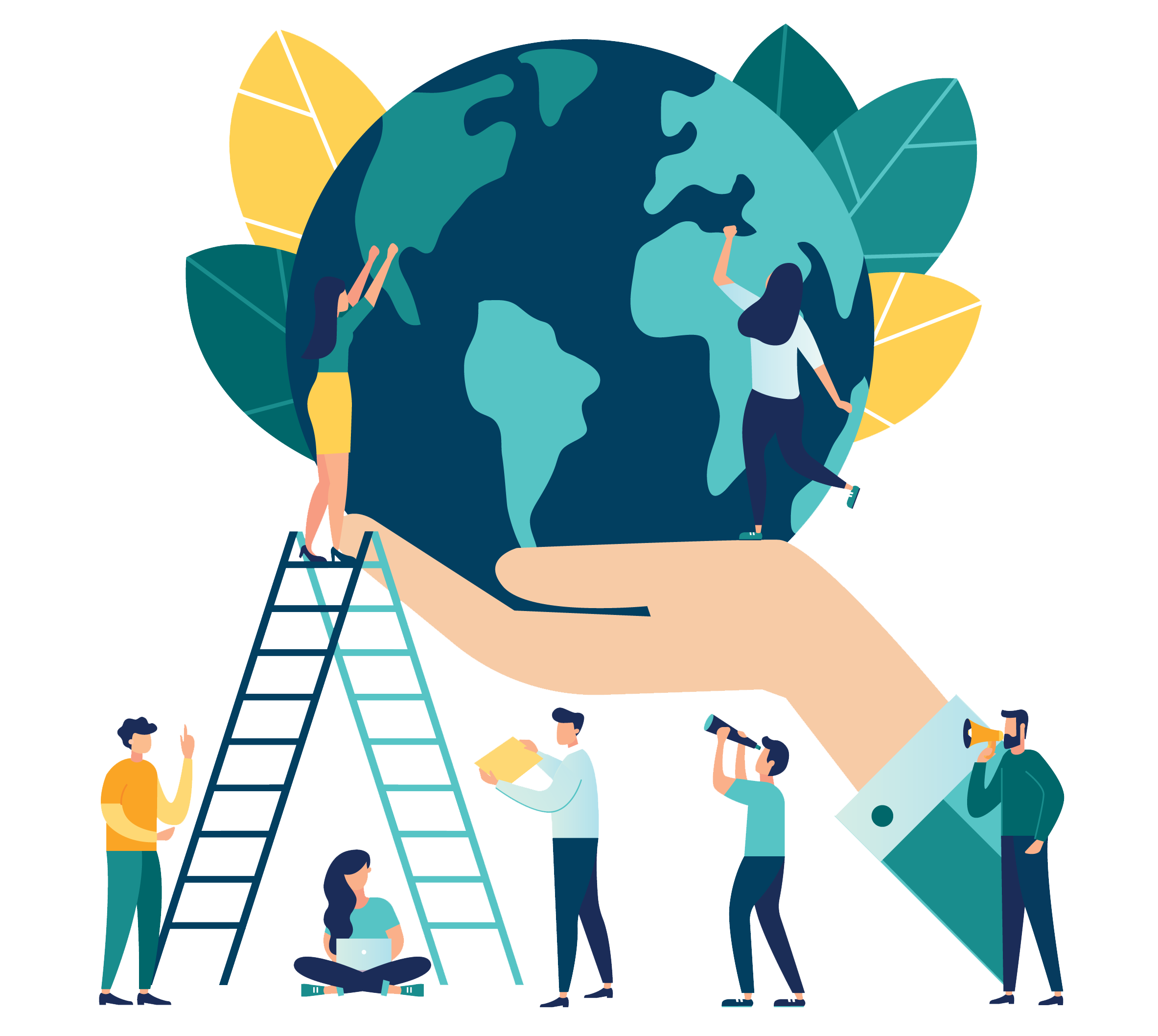 Lidé pečující o Zemi